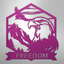 Custom Metal Wall Art - Personalized Patriotic Eagle Sign