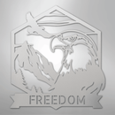Custom Metal Wall Art - Personalized Patriotic Eagle Sign