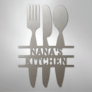 Custom Metal Wall Art - Personalized Kitchen Sign