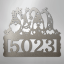 Custom Metal Wall Art - Personalized Gnome Address Sign