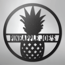 Custom Metal Wall Art - Personalized Pineapple Welcome Sign
