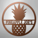 Custom Metal Wall Art - Personalized Pineapple Welcome Sign