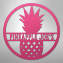 Custom Metal Wall Art - Personalized Pineapple Welcome Sign