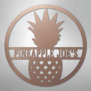 Custom Metal Wall Art - Personalized Pineapple Welcome Sign