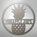Custom Metal Wall Art - Personalized Pineapple Welcome Sign