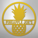 Custom Metal Wall Art - Personalized Pineapple Welcome Sign
