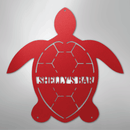 Custom Metal Wall Art - Personalized Sea Turtle Monogram Sign