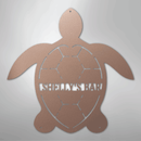Custom Metal Wall Art - Personalized Sea Turtle Monogram Sign