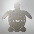 Custom Metal Wall Art - Personalized Sea Turtle Monogram Sign