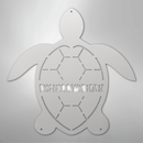 Custom Metal Wall Art - Personalized Sea Turtle Monogram Sign