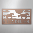 Custom Metal Wall Art - Personalized Horse Racing Monogram Sign