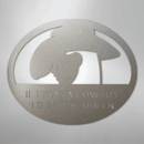 Custom Metal Wall Art - Personalized Cowgirl Sign