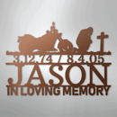 Custom Metal Wall Art - Personalized Biker Memorial Sign
