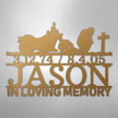 Custom Metal Wall Art - Personalized Biker Memorial Sign