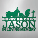 Custom Metal Wall Art - Personalized Biker Memorial Sign
