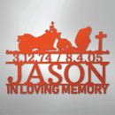 Custom Metal Wall Art - Personalized Biker Memorial Sign