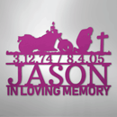 Custom Metal Wall Art - Personalized Biker Memorial Sign