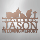 Custom Metal Wall Art - Personalized Biker Memorial Sign