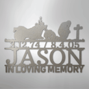 Custom Metal Wall Art - Personalized Biker Memorial Sign