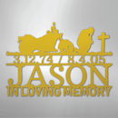 Custom Metal Wall Art - Personalized Biker Memorial Sign