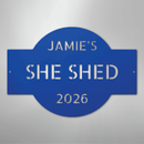 Custom Metal Wall Art - Personalized Family Name Shed Monogram Sign