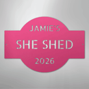 Custom Metal Wall Art - Personalized Family Name Shed Monogram Sign