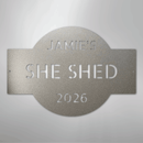 Custom Metal Wall Art - Personalized Family Name Shed Monogram Sign