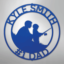 Custom Metal Wall Art - Personalized Dad Fishing Sign