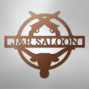 Custom Metal Wall Art - Personalized Saloon Name Monogram Sign