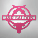 Custom Metal Wall Art - Personalized Saloon Name Monogram Sign