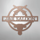 Custom Metal Wall Art - Personalized Saloon Name Monogram Sign