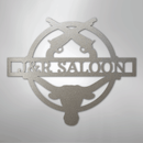 Custom Metal Wall Art - Personalized Saloon Name Monogram Sign