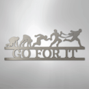 Custom Metal Wall Art - Personalized Running Sports Name Plaque