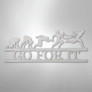 Custom Metal Wall Art - Personalized Running Sports Name Plaque