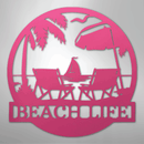 Custom Metal Wall Art - Personalized Beach Sign