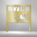 Custom Metal Yard Art - Personalized Garden Address Sign