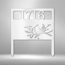 Custom Metal Yard Art - Personalized Garden Address Sign