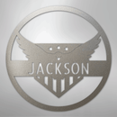 Custom Metal Wall Art - Personalized Flying Eagle Sign