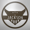 Custom Metal Wall Art - Personalized Flying Eagle Sign