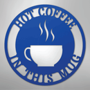 Custom Metal Wall Art - Personalized Coffee Bar Monogram Sign