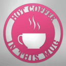 Custom Metal Wall Art - Personalized Coffee Bar Monogram Sign