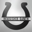 Custom Metal Wall Art - Personalized Horseshoe Sign