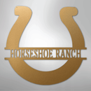Custom Metal Wall Art - Personalized Horseshoe Sign