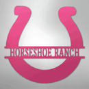 Custom Metal Wall Art - Personalized Horseshoe Sign
