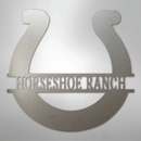 Custom Metal Wall Art - Personalized Horseshoe Sign