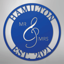 Custom Metal Wall Art - Personalized Mr and Mrs Wedding Sign
