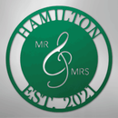Custom Metal Wall Art - Personalized Mr and Mrs Wedding Sign