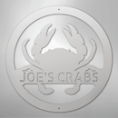 Custom Metal Wall Art - Personalized Coastal Crab Monogram Sign