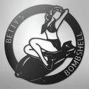 Custom Metal Wall Art - Personalzied Bombshell Lady Sign