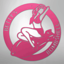 Custom Metal Wall Art - Personalzied Bombshell Lady Sign
